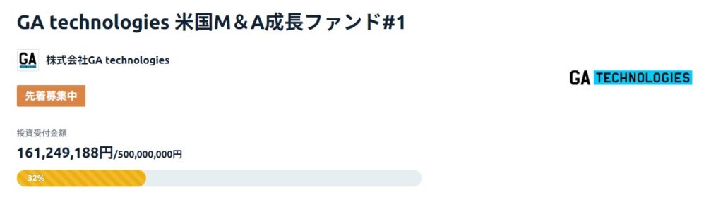 GA technologies 米国M＆A成長ファンド