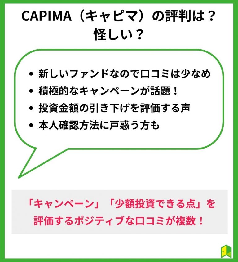 CAPIMA（キャピマ）の評判は？怪しい？