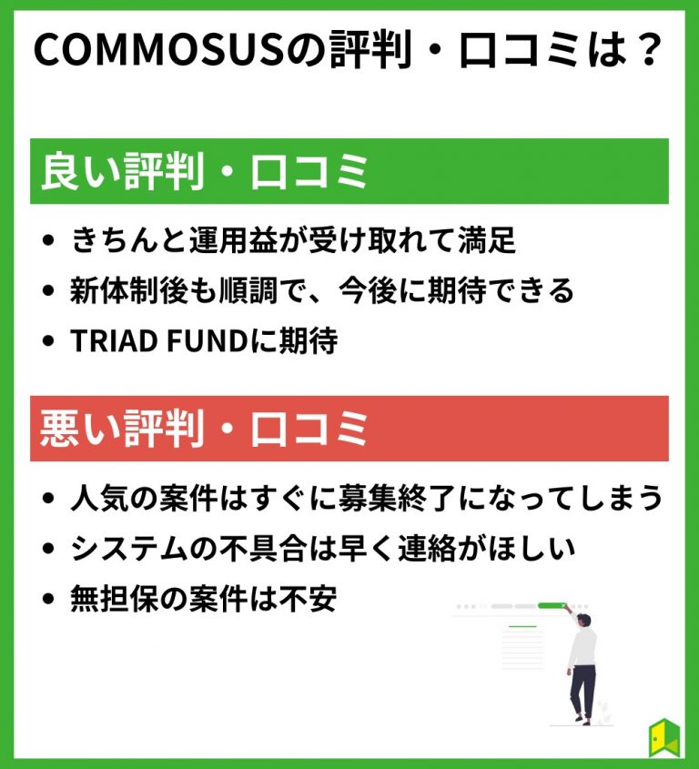 COMMOSUSの評判・口コミは怪しい？【ユーザーのリアルな声】