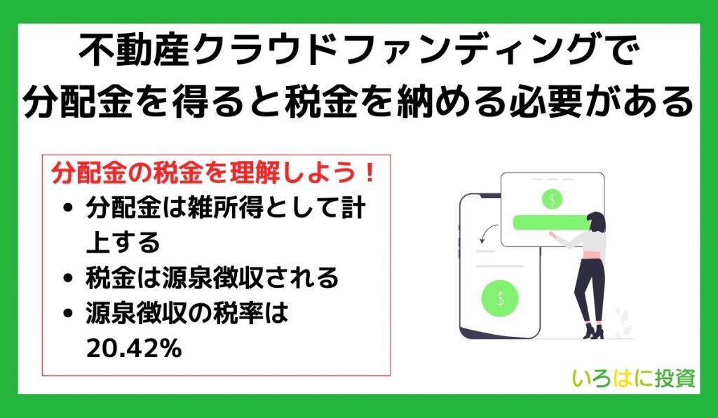 不動産クラウドファンディングで分配金を得ると税金を納める必要がある