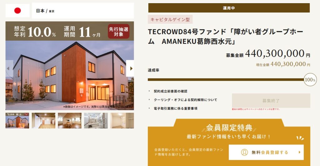 TECROWD84号ファンド