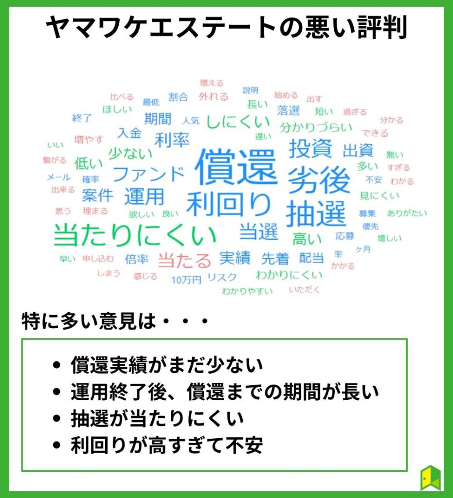 ヤマワケの悪い評判