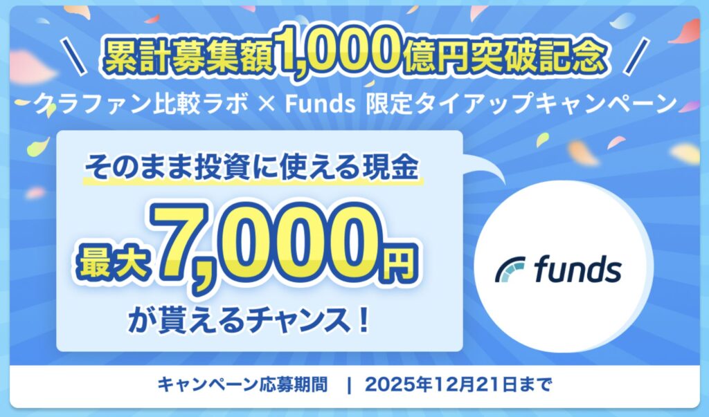 Fundsタイアップキャンペーンバナー