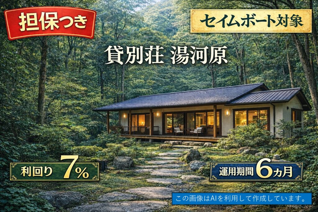 不動産担保ローンファンド#158（貸別荘@湯河原）